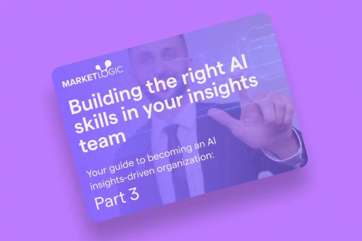 Building the right AI skills in your insights team