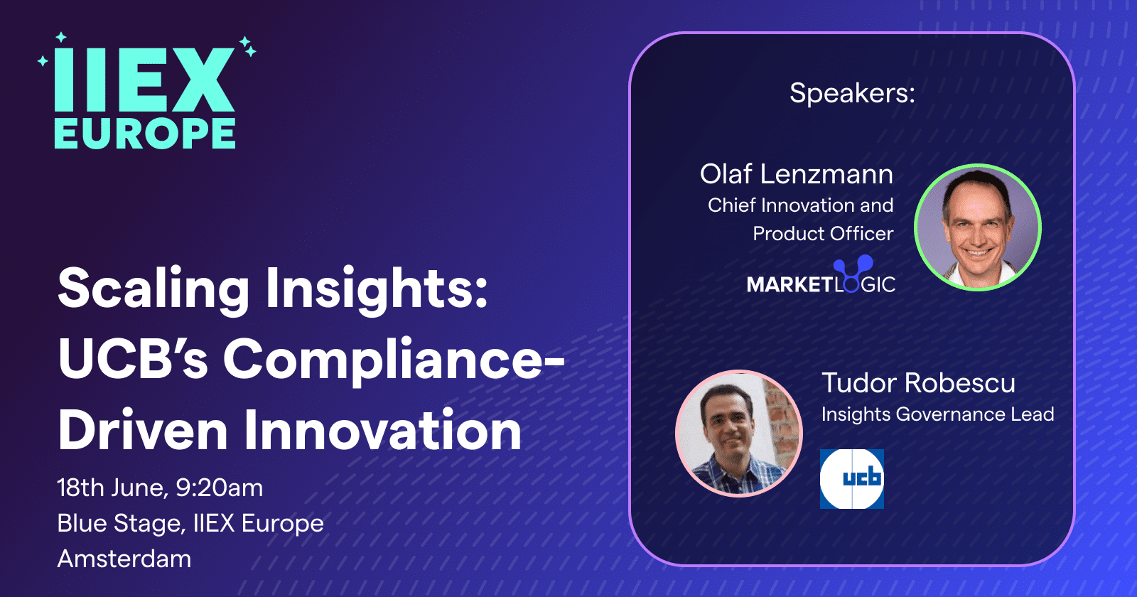 Market Logic and UCB at IIEX Europe 2025