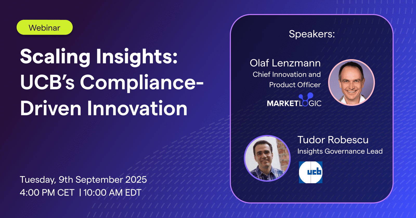 Scaling Insights: UCB’s Compliance Driven Innovation