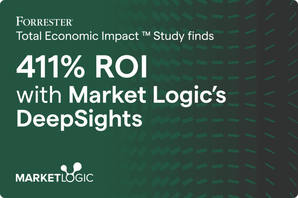 Cover of Forrester Total Economic Impact™ (TEI) study commissioned by Market Logic on DeepSights, to show the benefits of using AI including AI-powered synthetic personas