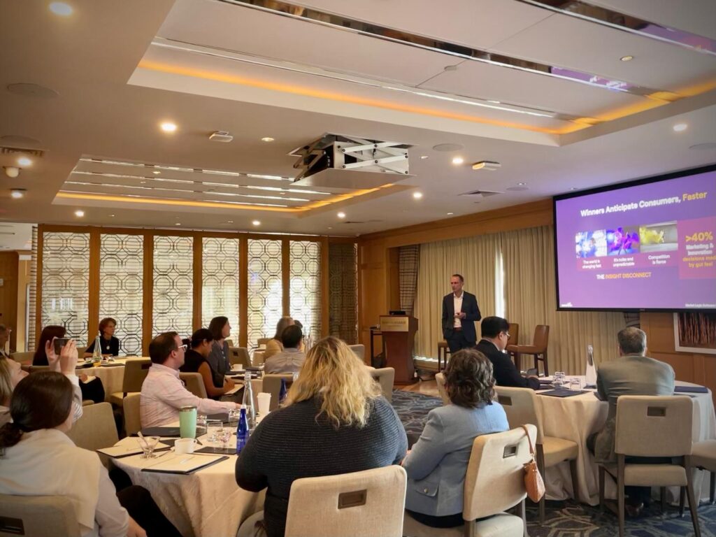 Market Logic panel in Boston with Olaf Lenzmann speaking about how Healthcare insights could be scaled across functions