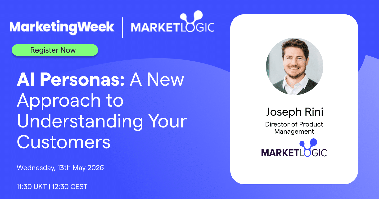 Marketing Week Webinar: AI Personas &ndash; A New Approach to Understanding Your Customers