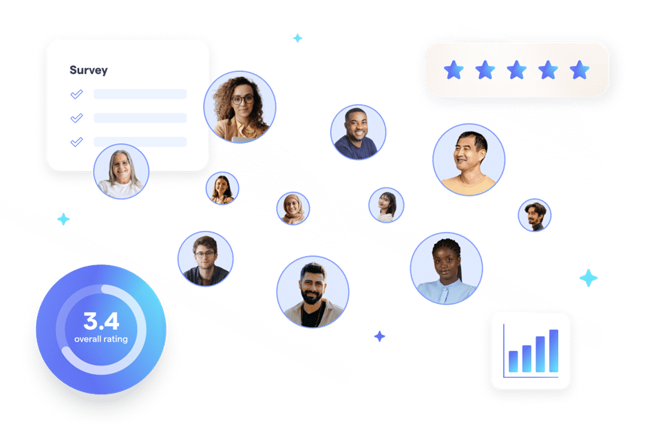 DeepSights Personas showing AI-powered market intelligence validation, where AI agents aggregate survey responses, ratings, and quantitative signals from multiple personas to evaluate insights within an enterprise platform.